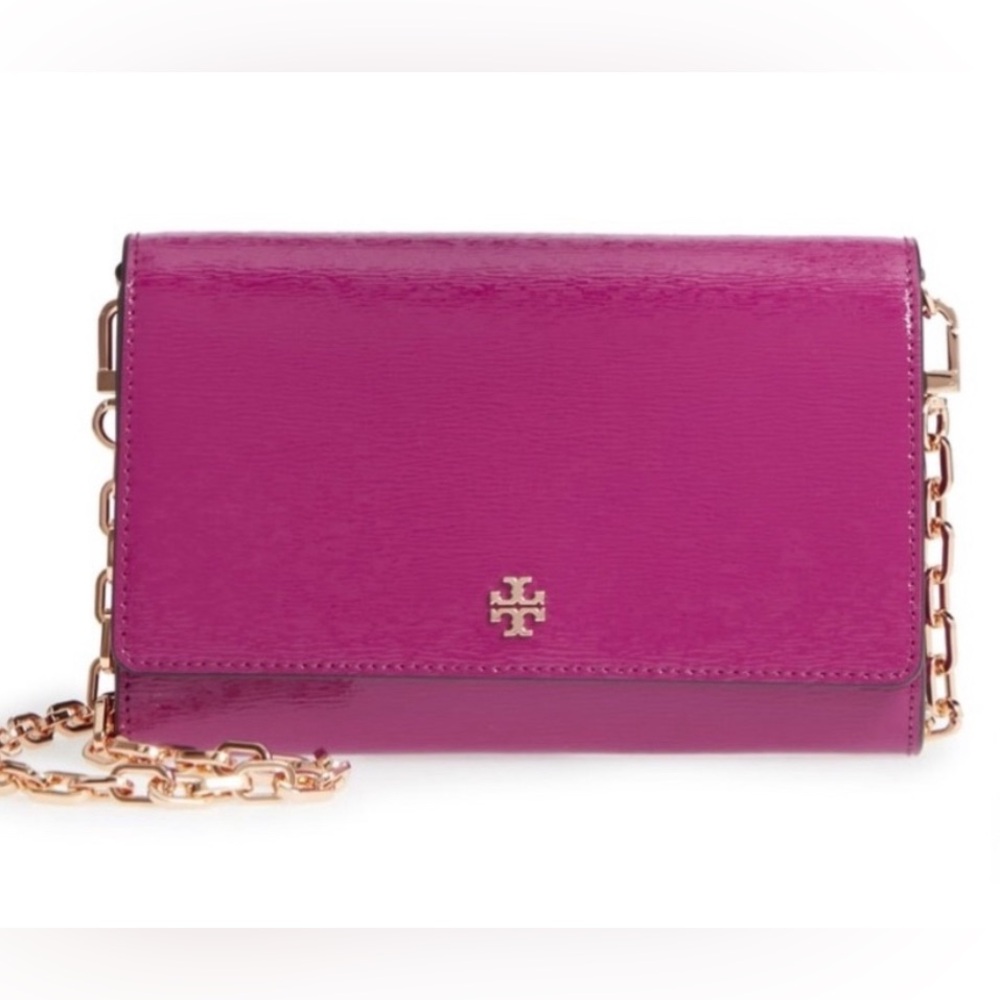 Tory Burch Leather Wallet on chain